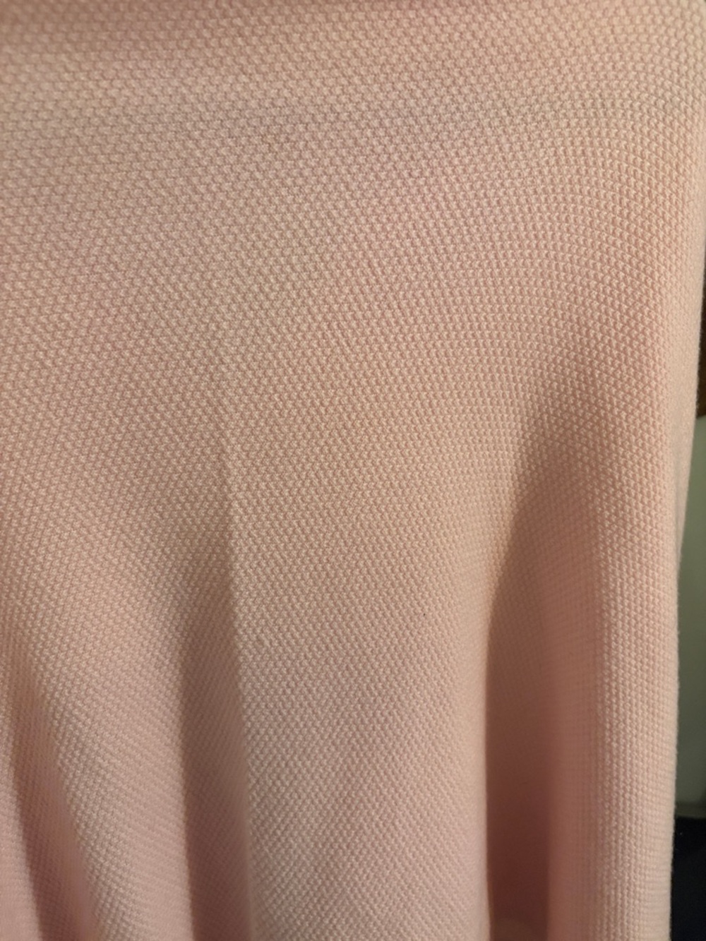 Women’s Pink Cashmere Poncho - Picture 4 of 4